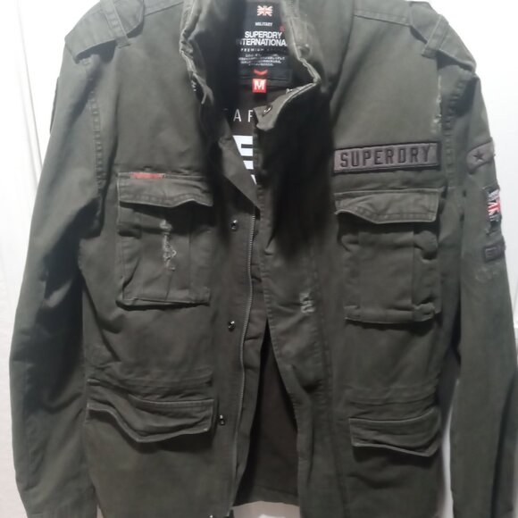Superdry International Rip & Repair Military Jacket.size M - Picture 12 of 12